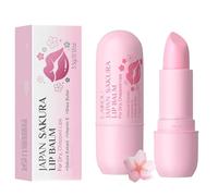 2Pcs Cherry Blossoms Lip Balm, Moisturization Lip Care with Vitamin E, Softening & Brightening Lips, Reduces Lip Spots, Cracking and Dryness Japanese cherry Extract, Hydrating Lip Treatment Repair Sti