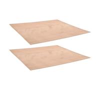 2pcs Cherry Wood Veneer Sheets for Artists, 30x30cm Craft Boards | Smooth Engraving-ready Surface, Fine-grained Natural Wood, for Pyrography Panels, School Projects and Labs