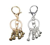 2PCS Chess Themed Keychain | 9.3 * 3.4 * 1.2CM Chess Knight Key Chain | Horse Elephant Pawn Key Chain,Funny Gift For Players Lovers Best Friend Friendship