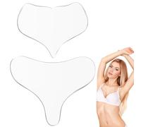 2Pcs Chest Wrinkle Pads, Silicone Wrinkle Patches Reusable Decollete Pads Anti Wrinkle Remover Overnight Anti Aging Patch for Preventing Wrinkles Smoothing Skin Crepe Erasing Skin Firming Tightening