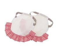 2pcs Chicken Apron Vest for Poultry, Polyester Plume Protection, White