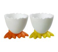 2pcs Chicken Feet Egg Cup | Cartoon Egg Holders | Soft Hard Boiled Novelty Egg Cups | Funny Boiled Egg Holder | Creative Chicken Feet Egg Tray | Charming Chicken Feet Shaped Egg Cup for Kitchen Home
