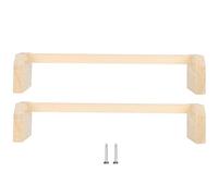 2PCS Chicken Perch Wooden Large Bird Stand, Natural Pet Supplies for Hens Roosting Training, Square Pole Design with Thicker Bracket, Durable and Safe for Chickens Birds