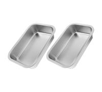 2pcs Chicken Trough Waterer Large Capacity Feed Container | Multi-use Food and Water Holder, Easy-clean Metal Design, Suitable for Ducks, Geese, Pigs, Goats, Sheep