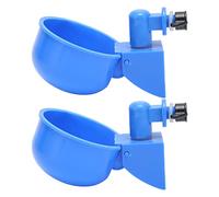 2PCS Chicken Water Cups, Chicken Water Feeder Poultry Waterer Poultry Feeder Cups for Duck, Goose, Turkey, Farming Farms