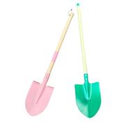 2Pcs Child Safe Wooden Rakes Shovel Set for Yard Work Sand Play Detachable Head Wooden Construction Gardening Toy Kids Gardening Tool Outdoor