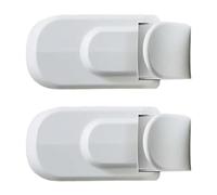 2pcs Childproof Door Lever Lock, The Snap-On Door Lock No Tools Need Or Drill Baby Safety Doors Handle One Handed Operation for Closet & Pantry Doors Bathroom Kitchen Pet Bedroom Toddlers