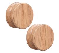 2pcs Children's Room Knobs self-Adhesive Cabinet Pulls Wooden Handles Wardrobe Kids Door Levers Furniture Door Knobs for Drawers,Kitchen,Living Room,No Punching (40mm,C)