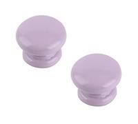2pcs Children's Room Wooden Handle Kids Door Knobs Wardrobe Cabinet Pulls Wooden Handles Multicolored Door Levers Furniture Door Knobs for Drawers,Kitchen,Living Room (Single Hole,Purple)