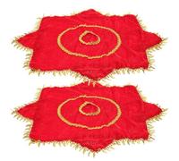 2pcs Chinese Style Dance Handkerchiefs with Inner Ring, Octagonal Cloth Props for Performing Yangko Dance and Literary Performance, Not Easy to Fall When Rotating, Delicate