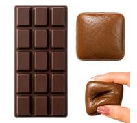 2Pcs Chocolate Squishy, Stress Relief and Focus Support, Sensory Relaxation Tool, Set for On-the-Go Use, Suitable for Various Users and Hand Exercise