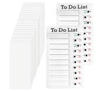 2Pcs Chores Chart for Kids To Do List Board Chore Chart for Kids Memo Checklist Board with 20 Papers Daily Routine Chart for Children Detachable Reusable Schedule Board for Daily Schedule (White)
