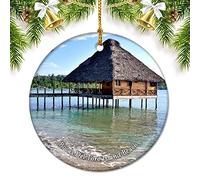 2Pcs Christmas Decoration Bocas Del Toro Island Beach Panama Decorations