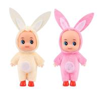 2pcs Christmas Elf Baby Mini Dolls,Christmas Baby Elves Twins Cute Little Elfs,Naughty Tiny Baby Elf Doll Novelty Toys Christmas Tradition Small Dolls for Girls Boys Kids Gift Xmas Stocking Stuffers