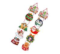 2PCS Christmas Hanging Decorations Bright Door Hangings Ornament To Celebrate The Holiday Festival Party Supplies