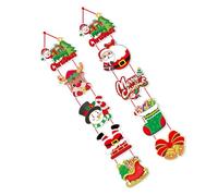 2PCS Christmas Hanging Decorations Bright Door Hangings Ornament To Celebrate The Holiday Festival Party Supplies