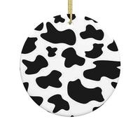 2Pcs Christmas Hanging Leopard Print Decoration