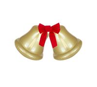 2PCS Christmas Jingle Bell Inflatable Inflatable Balloon Decor Xmas Inflatable Yard Decor Outdoor Ornament