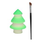 2pcs Christmas Makeup Sponge Oblique Nose Shadow Brush Set Soft Portable Face Beauty Sponges Brush