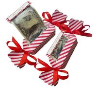 2Pcs Christmas Money Holders for Cash, 8 x 3 x 2" Candy Inspired Birthday Money Pull Box, Money Box for Cash Gift, Christmas Surprise Money Box for Christmas Party Favors