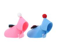 2pcs Christmas Parrot Winter Cape Felt Costume for Budgie Cockatiel | Foldable Adjustable Design, 9cm Neck Circumference, Insulation for Winter Adventures, Portable Use