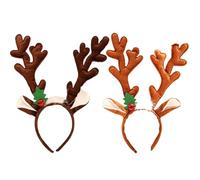 2pcs Christmas Reindeer Antlers Headband Cloth Costume Party Accessory