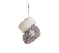 2pcs Christmas Tree Pendant Plush Christmas Stockings Christmas Tree Hanging Decorations Gift With Resin Pendant decorations