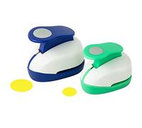 2PCS Circle Punch 1inch+ 5/8inch Hole Punch Shapes Paper Punch Circle Cutter for Paper crafts Scrapbook Punches Bottle Caps for Crafts Earring Card Craft Punch for Nail Strips Whole Puncher(16mm+25mm)