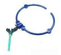 2PCS Circular Tree Watering Ring System with 13 Inch Diameter and Full Rotation Capability for Uniform Root Coverage (1PC in blue)