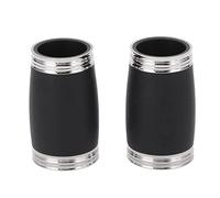 2Pcs Clarinet Tuning Tube 54mm, B Flat Pitch Pipe for Clarinet, Adjustable Tuning Accessory with Silver Black Design, Replacement Part for Bb Clarinet Instruments