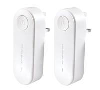 2PCS Claru Ionic Air Purifier Plug In UK Mini Portable All-In-One Air Purifiers for Bedrooms Toilets Living Rooms Bathrooms Closets And Pet Rooms White Remove Smell