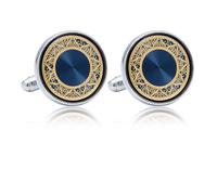 2Pcs Classic Cufflinks for Men, Cuff Links Mens Gift, Rotundity Mens Cufflinks, for Groom Father Husband Boyfriend Ideal for Wedding Banquet Ceremony Business