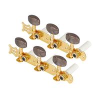 2pcs Classical Guitar Tuning Keys Open 3-in-line Golden Pegs