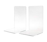 2Pcs Clear Acrylic Bookends L-shaped Desk Organizer Desktop Book Holder School S Dies For Card Making