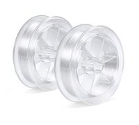 2PCS Clear Fishing Line 0.26mm Invisible Thread for Angling and Crafts | 0.26mm clear nylon monofilament string provides a strong, invisible hold for sea fishing, picture hanging, and DIY crafting.