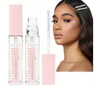 2pcs Clear Mascara for Eyelashes,Waterproof Clear Mascara for Eyelashes,Natural Lashes C-lear M-ascara Primer,Multipurpose Lash Primer and Brow Gel,Lash P-rimer,M-ascara P-rimer