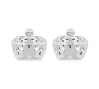 2Pcs Clear Nail Dappen Dish with Lid Dapping Dish Nail Glass Crystal Bowl Nail Art Acrylic Liquid Powder Dappen Dish for Nail Art Manicure Care Tools