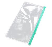 2Pcs Clear Portable Waterproof Filing Bag Zip Folder Pencil Pen Case Bag Pouch .Fashion Processed