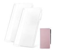 2pcs Clear Protective Sleeves for Weeks, 20.7x19.6cm/8x7.7in Waterproof PVC Planner Cover Protector Compatible with April Start & Mega Planners