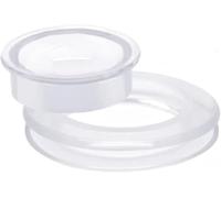 2Pcs Clear Standard Size Silicone Umbrella Hole Ring Plug and Cap Set for Glass Outdoors Patio Table Deck Yard 2 Inch Patio Table Umbrella Hole Ring and Cap Set Clear Patio Table Umbrellas and Shade f