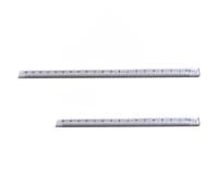 2Pcs Clear Triangular Rulers 15cm 20cm Drawing Ruler Measuring Tool for Students Architect Technical Drafting Clear Geometry Ruler