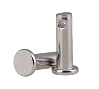 2pcs Clevis Pins With Head Stainless Steel 304 Plat Shaft Flat Hole Positioning Cylindrical Bolt M3 M4 M5(2pcs,M5x50)