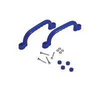 2Pcs Climbing Handles, Plastic Climbing Wall Grips for Kids with Screws Grab Handles for Playhouse Play Park Indoor Outdoor Monkey Bars Treehouse Bunk Bed (Dark Green)