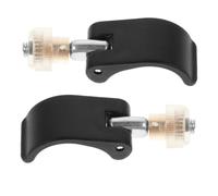 2pcs Climbing Stick Pole External Lock Nylon Fastener Clip Black