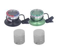 2Pcs Clip On Eyeglass Magnifier, Hands Free HD 10X Magnifying Lens for Watch Repair, Lightweight Mini Magnifier with Fixed Clip for Jewelry Making and Electronics Work