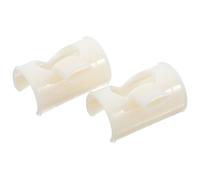 2pcs Clip on Flute Wind Practice Nozzle Embouchure Aid for New Players | Plastic Beige Accessory for Bamboo Flute Heads, Supports Consistent Airflow during Lessons and Music Practice