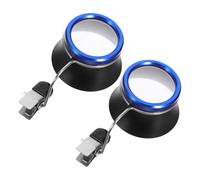 2pcs Clip-on Watch Repair Magnifier 20x Aluminum Alloy Precision Tool