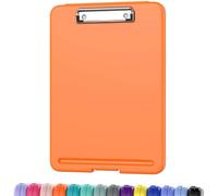 2pcs Clipboard with Storage, Low Profile Clip, 9.5x13 Inch Sturdy Portable Writing Board