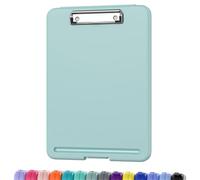 2pcs Clipboard with Storage, Low Profile Clip, 9.5x13 Inch Sturdy Portable Writing Board