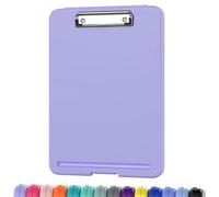 2pcs Clipboard with Storage, Low Profile Clip, 9.5x13 Inch Sturdy Portable Writing Board